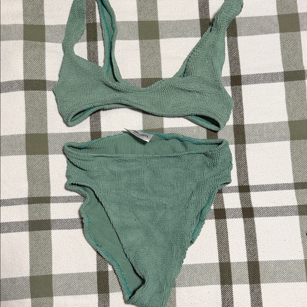 Youswim Teal Textured Swimwear